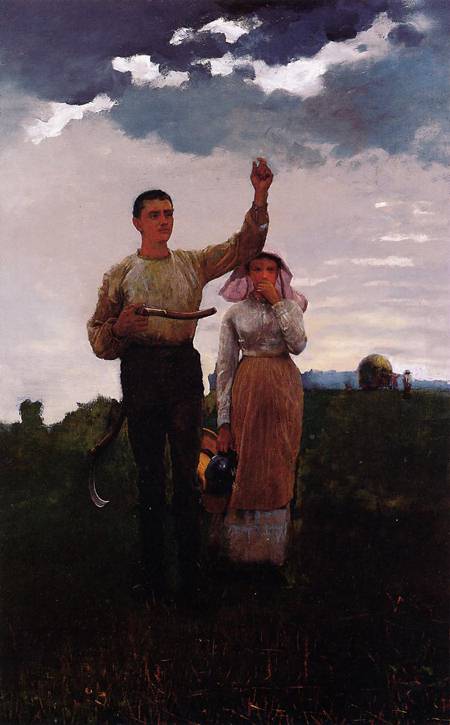(image for) Reproductions of Winslow Homer's paintings Answering the Horn